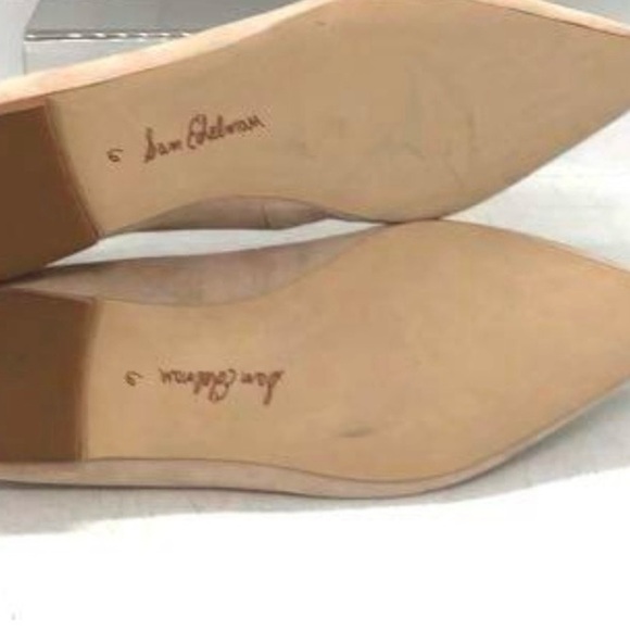 Sam Edelman Wanda Classic Beige Suede Pointed Toe Flats Size 6 - Picture 6 of 6